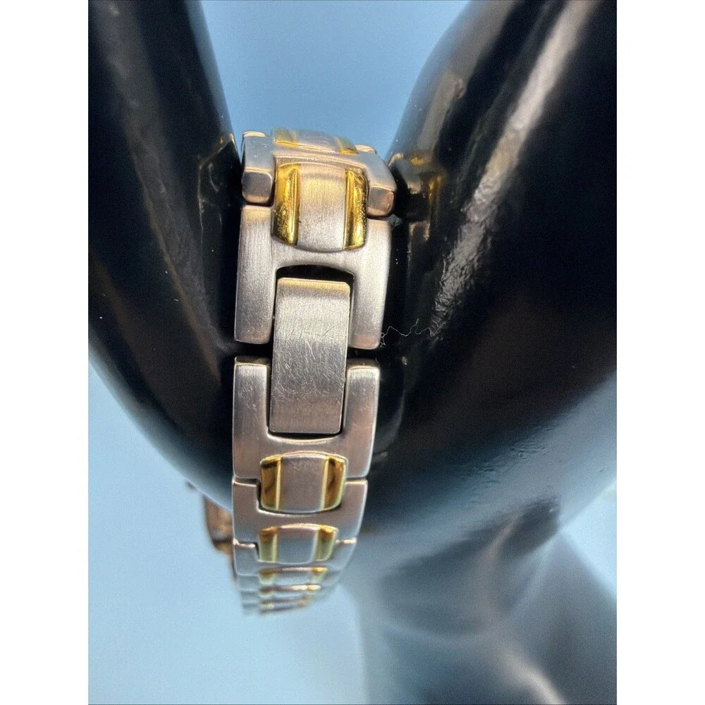 Pulsar Stainless Steel Two-Tone Crystals Women's Watch -MOP Dial Beautiful